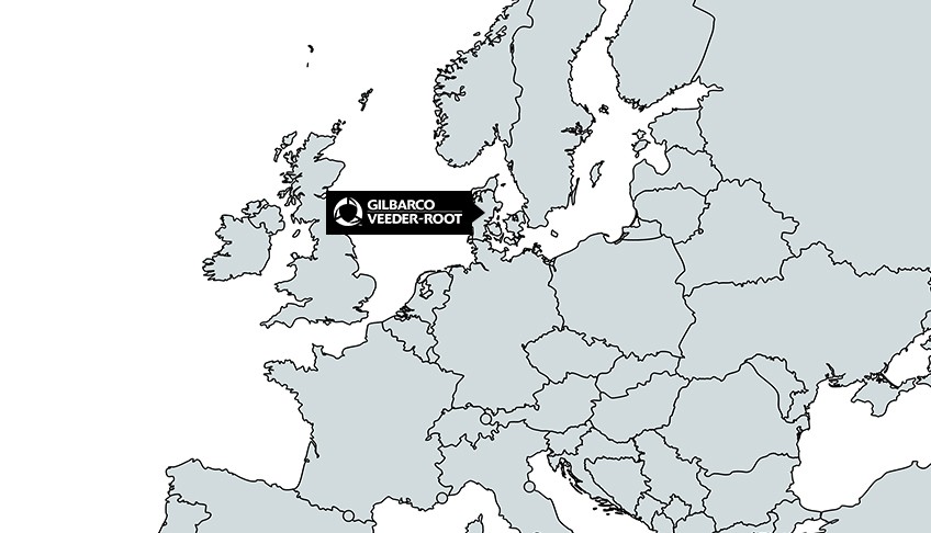 Kart over Danmark