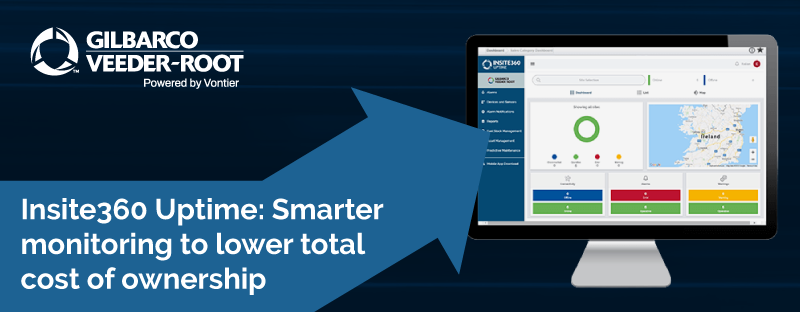 IS360 uptime program on a computer monitor