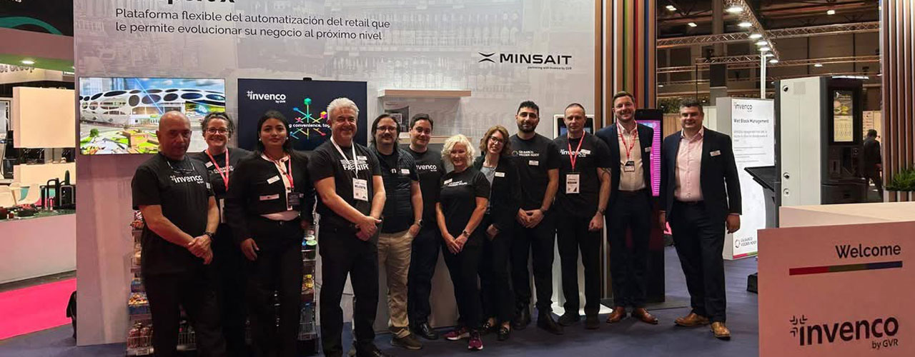 A group of GVR, Invenco and FAFNIR reps at an event