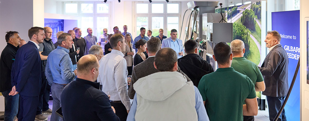 a group of people at the new salzkotten showroom