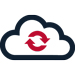 icon of a cloud with and refresh symbol inside