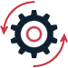 icon of a rotating gear