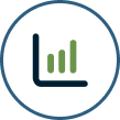 Graph with increasing bars