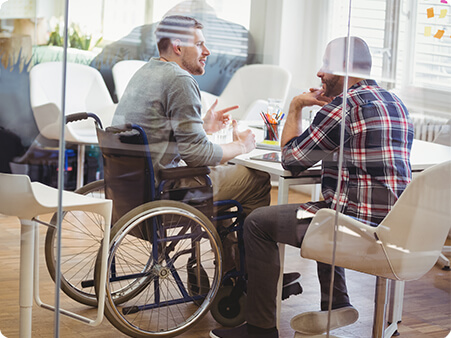 person in a wheelchair