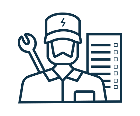 icon of a repairs service worker