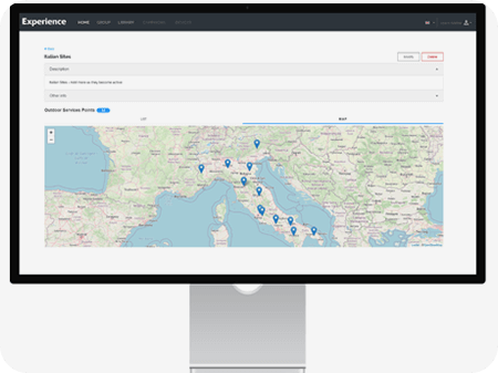 everse dashboard in front of electric fleet