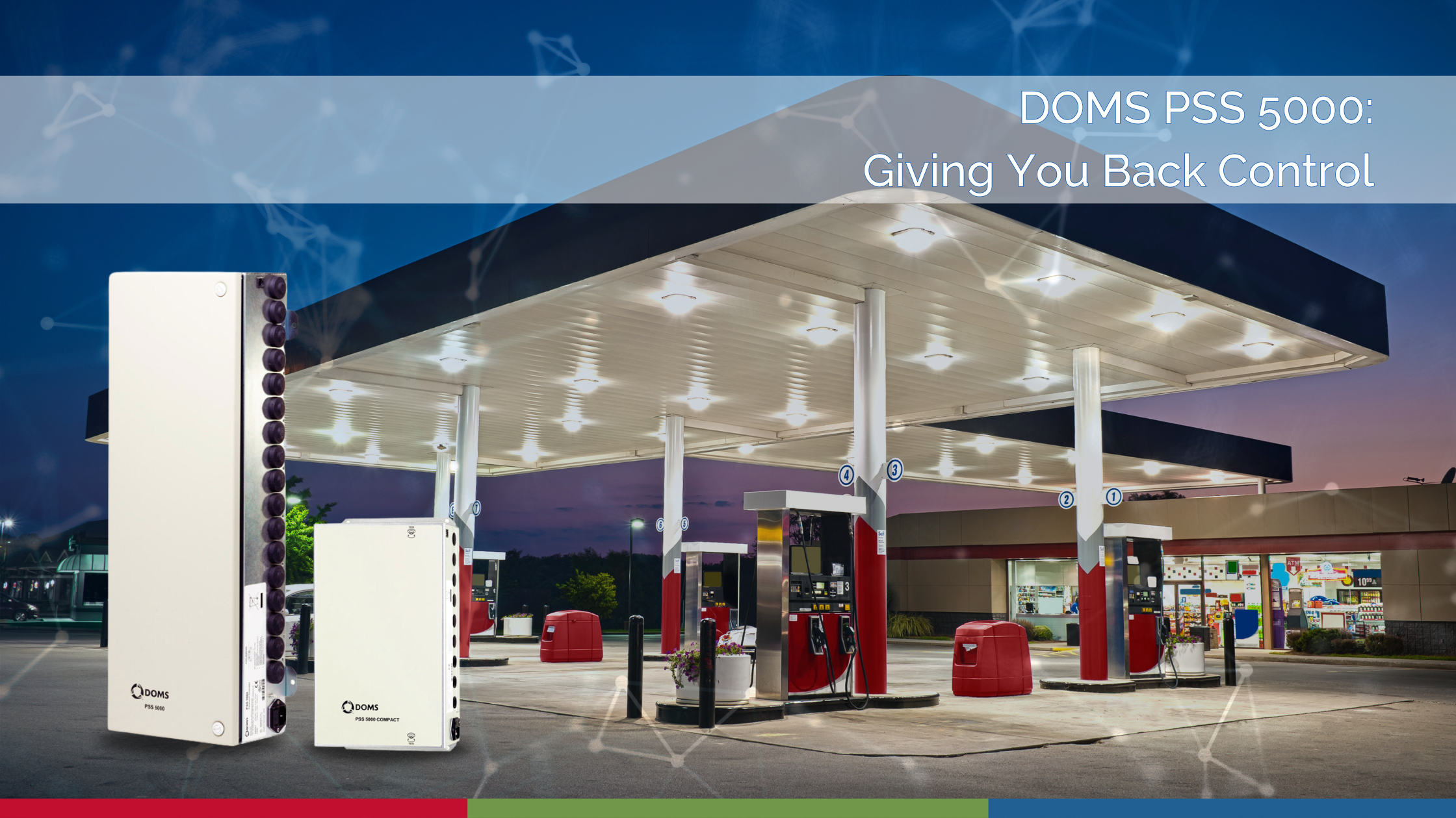 Keep control over every aspect of your forecourt with a device that creates the perfect forecourt management system: the DOMS PSS 5000 forecourt controller