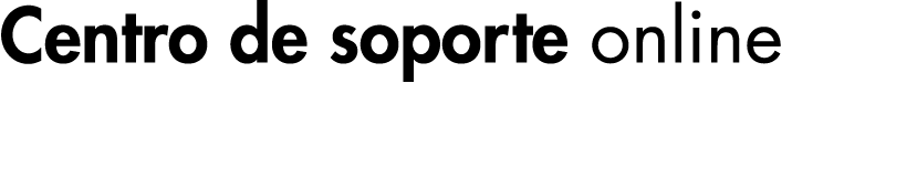 Centro de soporte online